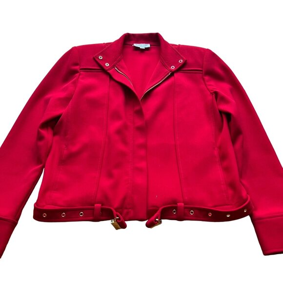 St. John Sport By Marie Gray Size S Vintage Red Zip-Up Jacket